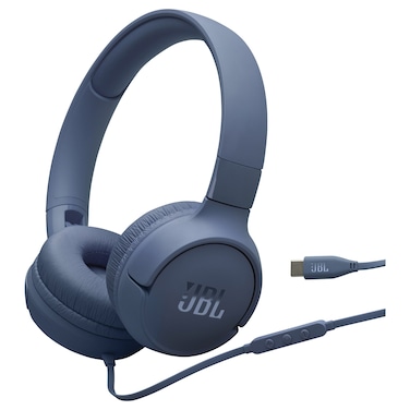 JBL Tune 520C Wired Over-Ear Headphone, Blue