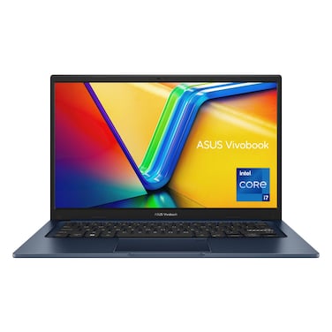 Asus Vivobook 14 Laptop, Intel Core i7-1355U, 16GB RAM, 512GB SSD, Intel Iris Xe Graphics, 14-Inch FHD, Windows 11 Home, Quiet Blue, X1404VA-NKI715WU