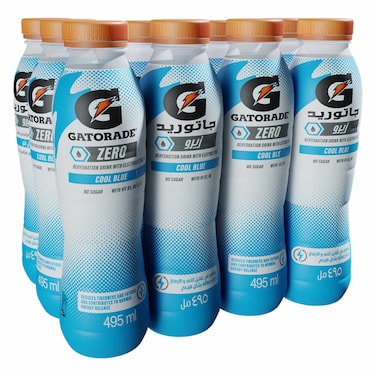 Gatorade Zero Cool Blue 495ml Pack of 12