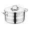 Korkmaz Astra 2, Stainless Steel Casserole, Silver, 26x14cm, 7.25L