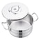 Korkmaz Astra 2, Stainless Steel Casserole, Silver, 20x11.5cm, 3.3L