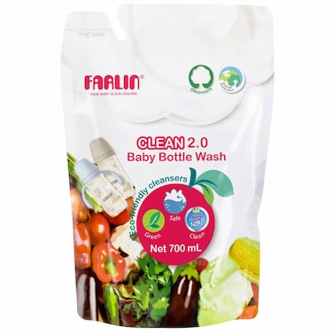 Farlin Clean 2.0 Baby Bottle Wash Refill, 700ml
