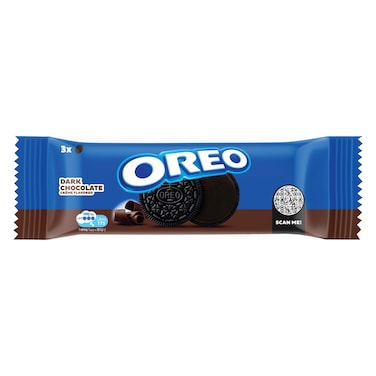 Oreo Dark Chocolate Creme Flavoured Sandwich Biscuits, 35.5g