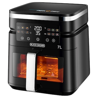 Black &amp; Decker Digital Air Fryer AF7010-B5, Black, 7L