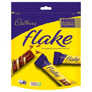 Cadbury Flake Milk Chocolate Minis Sharing Pack, 145g