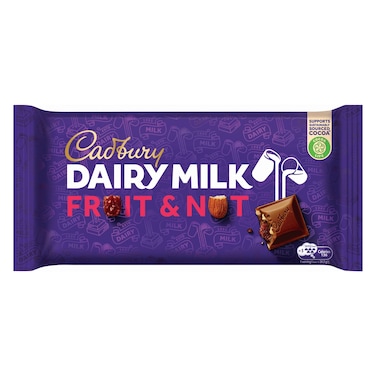 Cadbury Dairy Milk Fruit and Nut Chocolate Bar, 212g