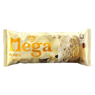 Nestle Mega Vanilla with White Chocolate Coating Ice Cream Stick, 95ml