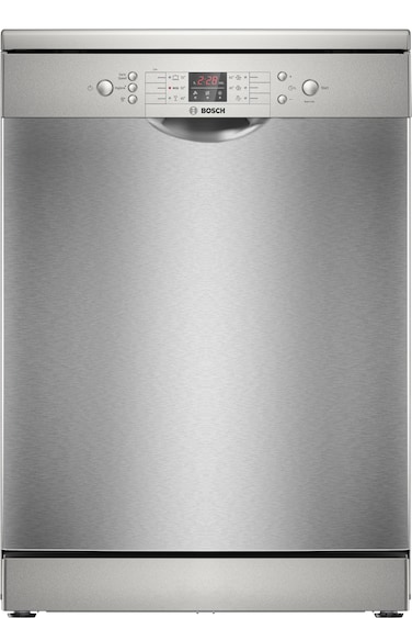 Bosch 14‑Place Free‑Standing Dishwasher, 6‑Programs, EcoSilence Drive &amp; Anti‑Fingerprint &ndash; SMS26AI00M Brushed Steel