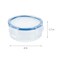 LocknLock 140ml Round Airtight Food Container &ndash; BPA-Free, Microwave, Freezer, and Dishwasher Safe