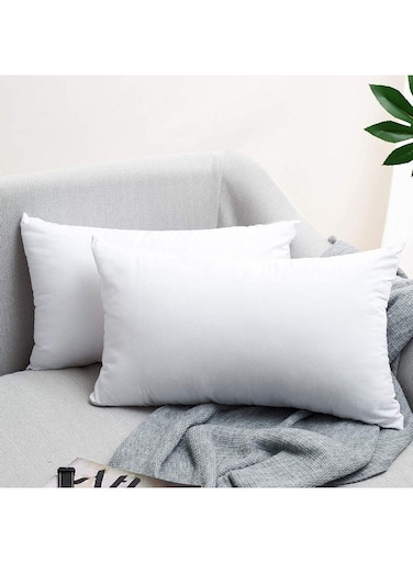 Linen Klub 600gm Hollow Siliconized Kids Pillow 1Pc Cotton White 40x60cm