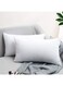 Linen Klub 600gm Hollow Siliconized Kids Pillow 1Pc Cotton White 40x60cm