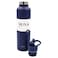 Moya Black Sea Flask with Navy Lid, 700ml