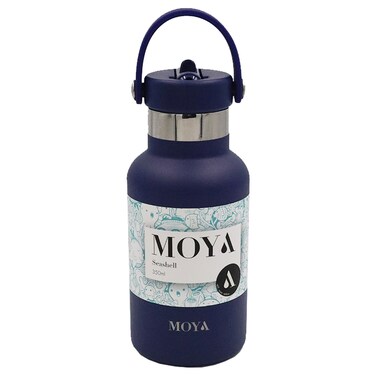 Moya Seashell Flask, Navy, 350ml