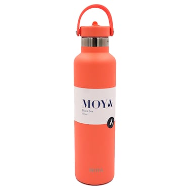 Moya Black Sea Flask, Coral, 700ml