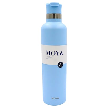 Moya Coral Reef Flask with Powder Blue Lid, 1L