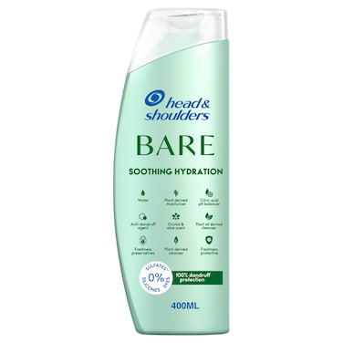 Head &amp; Shoulders Bare Smoothing Hydration Shampoo, 400ml