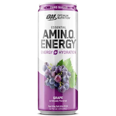Optimum Nutrition Amin.O Energy Grape Sparkling Hydration Drink, 330ml