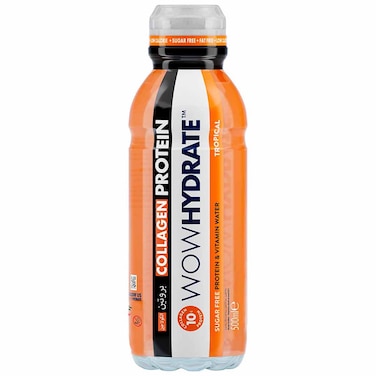 WOW Hydrate Tropical Collagen Protein Vitamin Water, 500ml