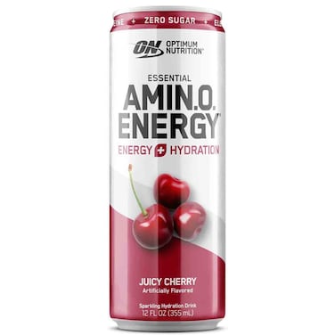 Optimum Nutrition Amin.O Energy Juicy Cherry Sparkling Hydration Drink, 330ml
