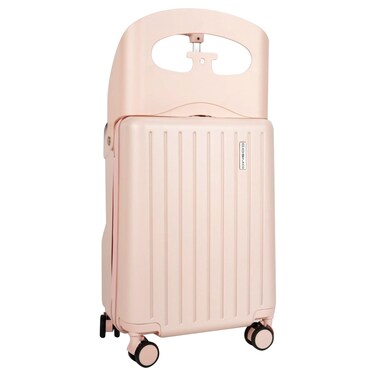 Cosmo Trekker Luggage Hard Trolley, Cabin, Pink, 50cm