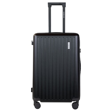 Cosmo Trekker Luggage Hard Trolley, Large, Black, 75cm