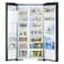 Hitachi 700L Gross Side by Side 2 Door Refrigerator No Frost, RS700PUK04GBK,10 Year Warranty on Inverter Compressor, Glass Black