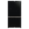 Hitachi 720L Gross,Net 569L,Side by Side 4 Door Premium Refrigerator,10 Year Warranty on Inverter Compressor,French Door Fridge, Glass Black-RWB720VUK04GBK