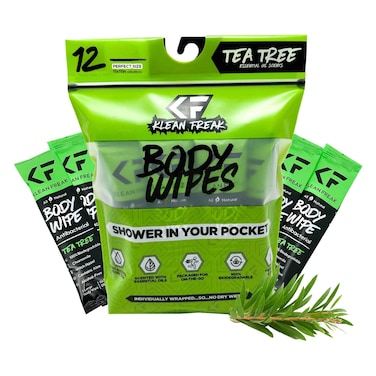 Klean Freak Body Wipes, Tea Tree, 11x11 inch