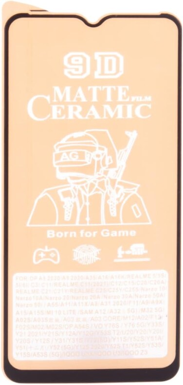 Muzz Realme C21Y Matte Screen Protector Anti-Glare Anti-Fingerprint 3D Touch, Matte Finish Surface ceramic film Realme C21Y Ceramics Matte