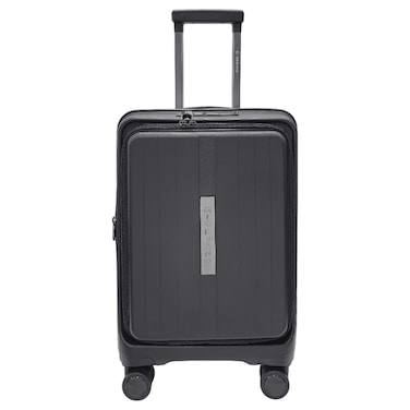 Giordano Titanium Luggage Hard Trolley, Black, 69cm