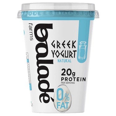 Balade Farms Natural Zero Fat Protein Greek Yogurt, 450g