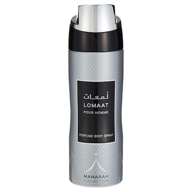 Rasasi Manarah Collection Lomaat Perfume Body Spray for Men, 200ml