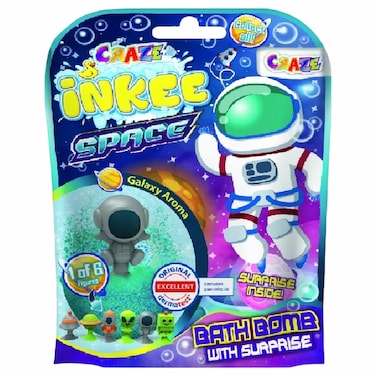 Craze Inkee Space Bath Bomb with Surprise, Galaxy Aroma