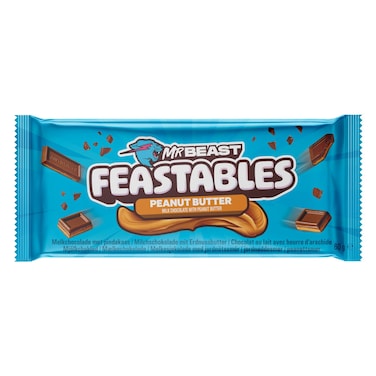 Mr Beast Feastables Milk Chocolate with Peanut Butter, 60g
