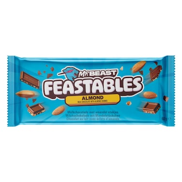 Mr Beast Feastables Milk Chocolate with Almond Chunks, 60g