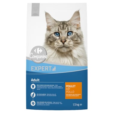 Carrefour Companino Expert Chicken Adult Cat Food, 1.5kg