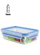 Clip And Close Rectangular Food Storage Container With Lid Clear 0.8Liters