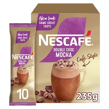 Nescafe Gold Double Chocolate Mocha Coffee Mix 10 Sachets, 23.5g