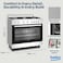 Beko 90x60cm Free Standing Gas Cooker, Full Safety, 5 High Efficiency Gas Burner(1 Wok), Cast Iron Pan Support, 106 Litres Oven, BGG 11125 GXU(Inox)