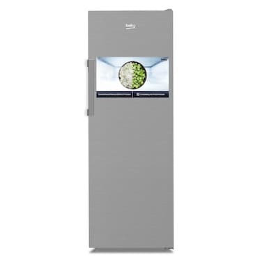 Beko Upright Freezer 291 Litres Gross(260 Net) Capacity, Single Door, No Frost, Low noise, Reversible Door, Smooth Fit,RFNE291S(Brushed Silver Colour)