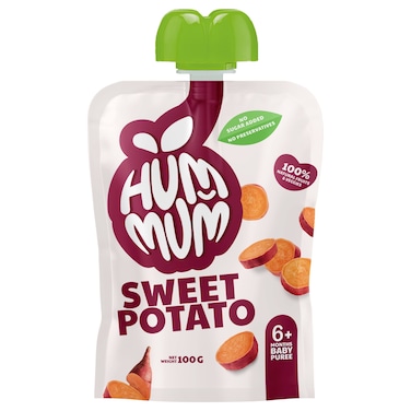 Hum Mum Sweet Potato Natural Veg Puree, 100g