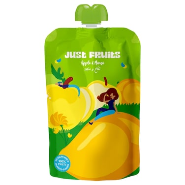 Just Fruits Apple with Mango Puree, 110g