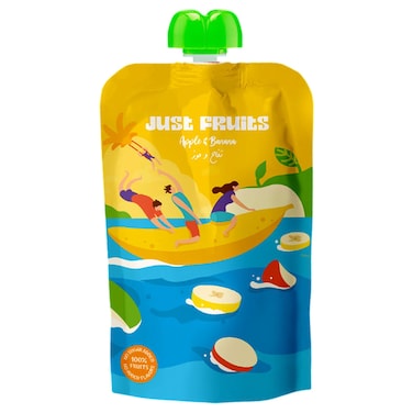 Just Fruits Apple with Banana Puree, 110g