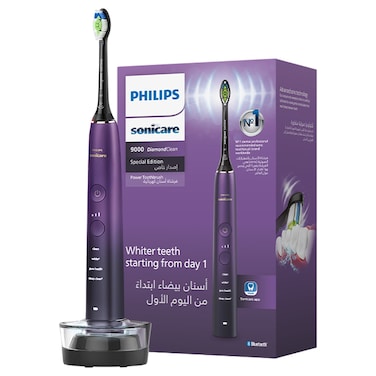 Philips Sonicare Diamond Clean 9000 Series Power Toothbrush for Adult, HX9911/95, Amethyst
