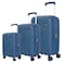 American Tourister Maxplus Double Wheels Luggage Hard Trolley Set, Navy, 3 PCS
