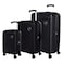 American Tourister Maxplus Double Wheels Luggage Hard Trolley Set, Black, 3 PCS