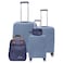 Track Escort Luggage Hard Trolley and Backpack with Travel Pouch Set, 5 PCS