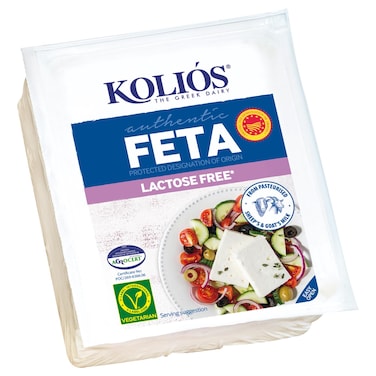 Kolios Feta P.D.O. Lactose Free Cheese Vacuum Pack, 150g