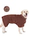 Dog Drying Robe, Dog Robe with Closure, Microfiber Dog Bathrobe, Very Absorbent, Adjustable Collar and Waist Pet Towel,Quick Drying and Moisture Absorption to Prevent Pet Hair Loss(Coffee-M)