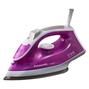 Panasonic Steam Iron NI-M250T, 1550 W, 210 ml, Purple, Advanced Titanium Coated Soleplate